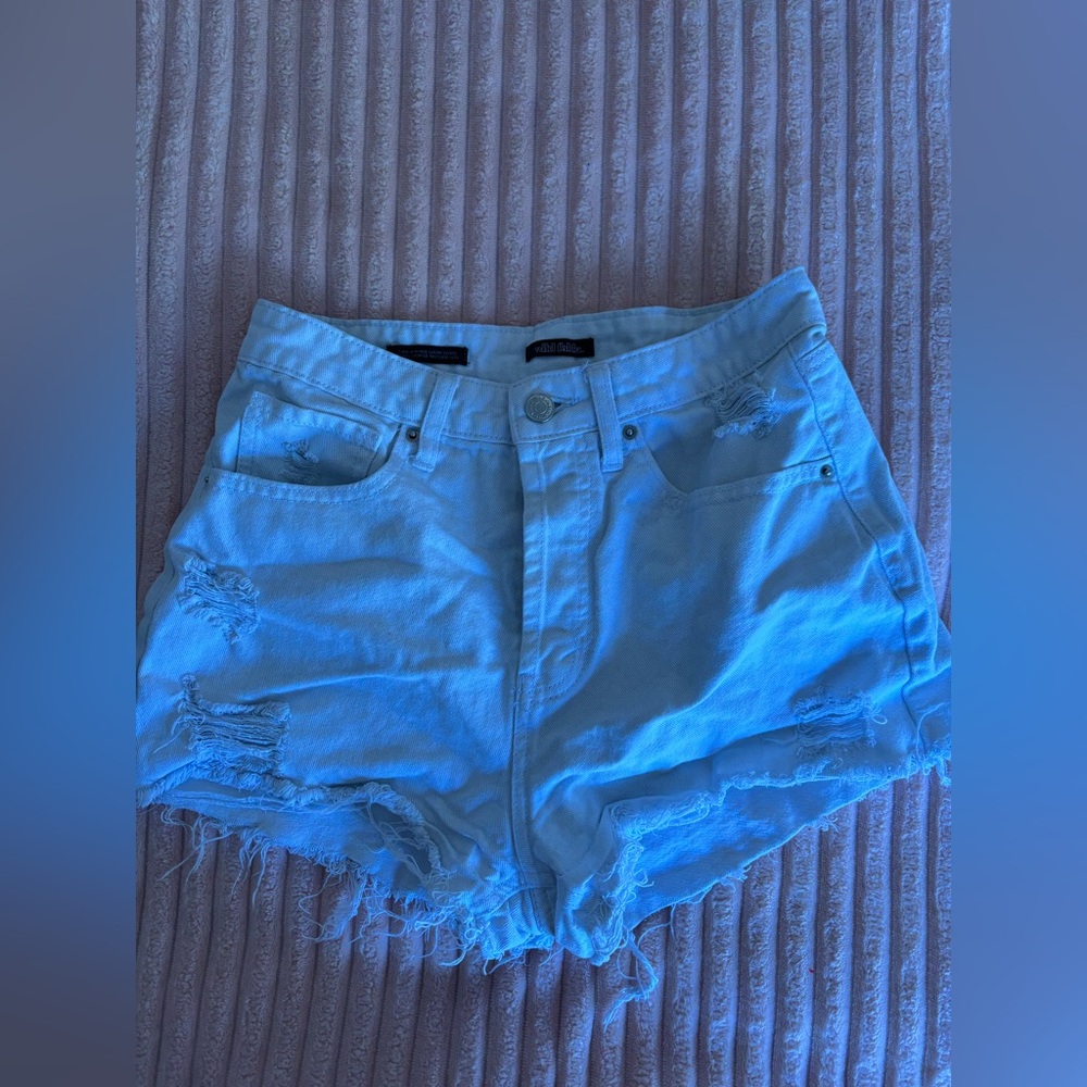 White wild fable shorts